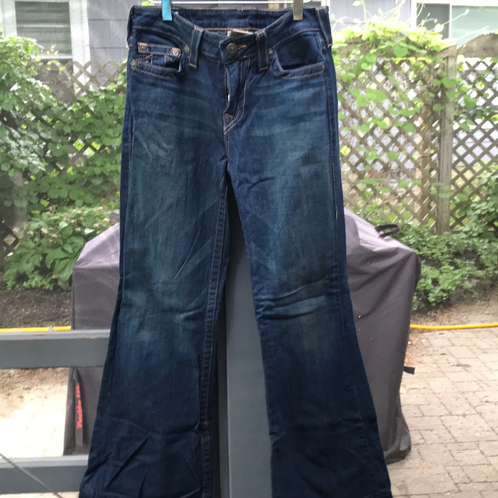 True Religion size 29 Dana wide flare leg jeans